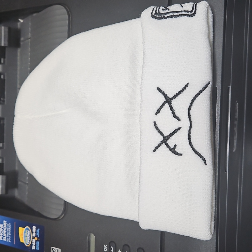 Brand New!! Sad/dead face beanie